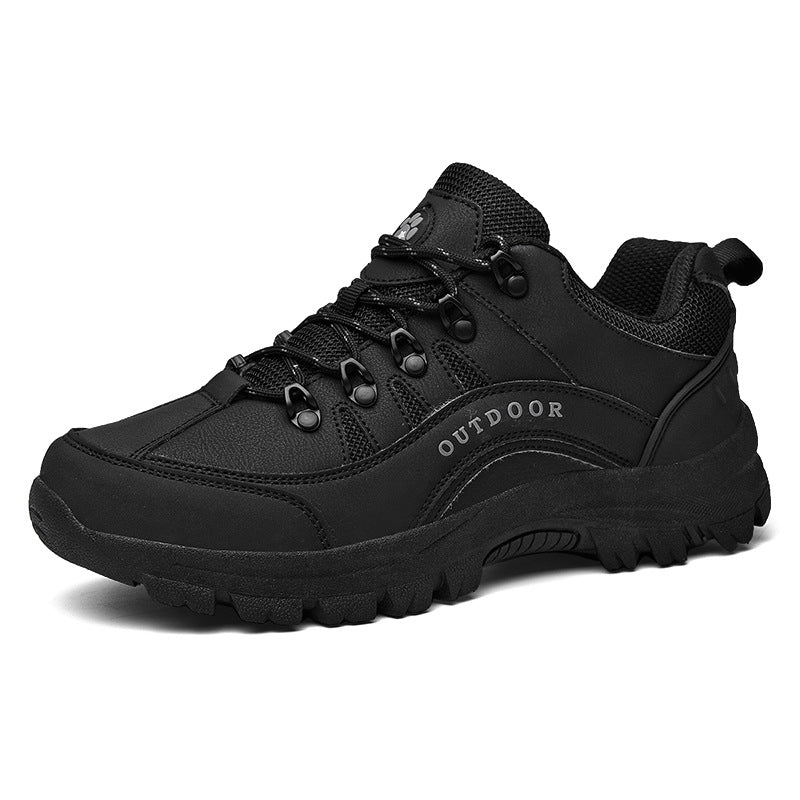 Leather Low Top Outdoor Hiking Shoes