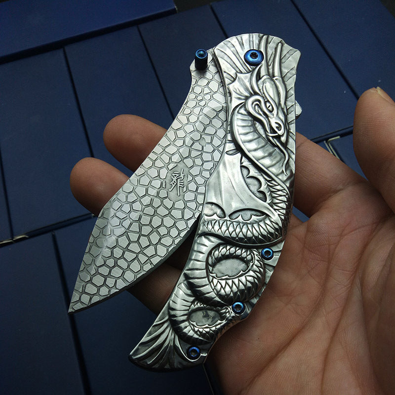 Stainless Steel Folding Camping Fruit Knife