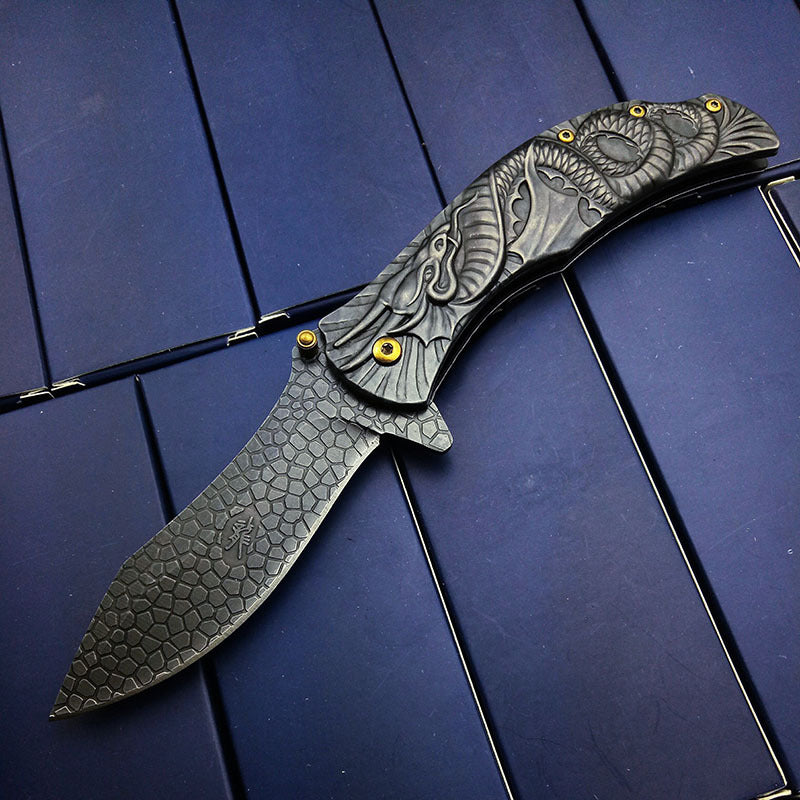 Stainless Steel Folding Camping Fruit Knife
