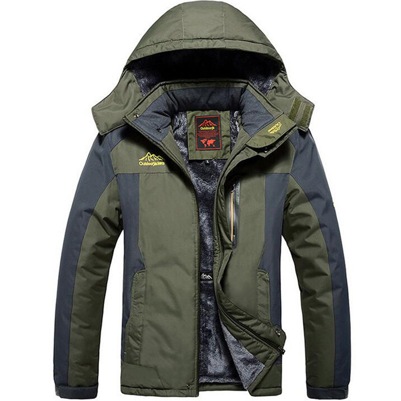 Men's Fleece-Lined Thickened Mountaineering Jacket