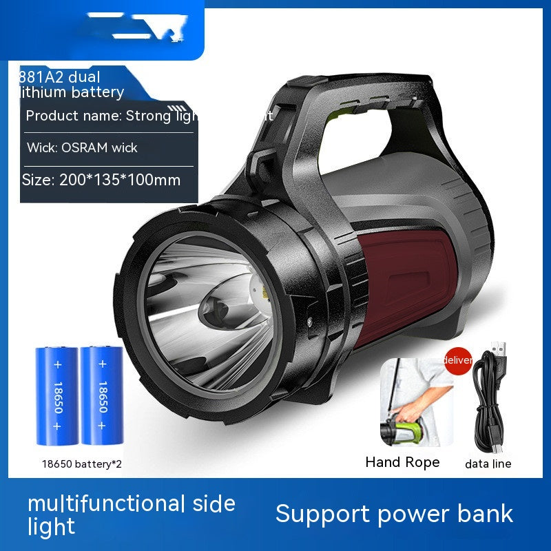 High Power LED Emergency Outdoor Searchlight Flashlight