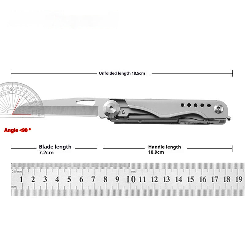 Stainless Steel Pocket Knife Scissors Multi Tool
