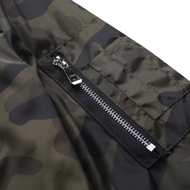Men's Camouflage Bomber Jacket