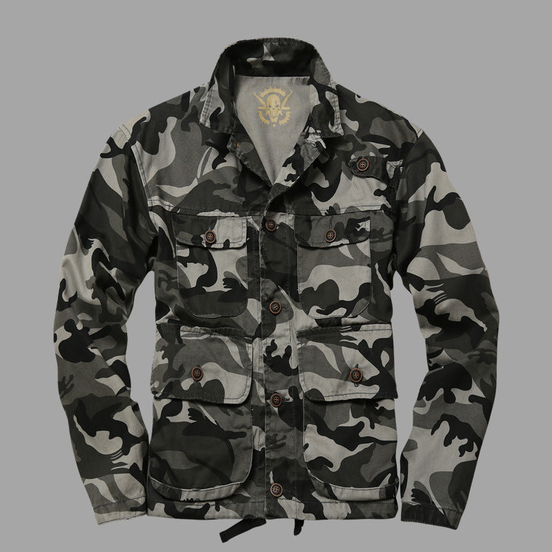 Camouflage Outdoor Jacket Military Style Lightweight Jacket