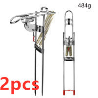 Fishing Rod Holder Spring Automatic Stainless Steel Adjustable Folding Bracket
