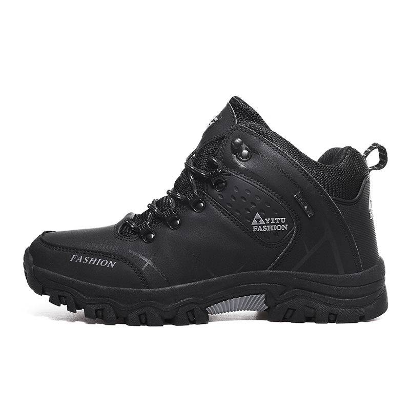 High Top Velvet Lined Outdoor Hiking Shoes