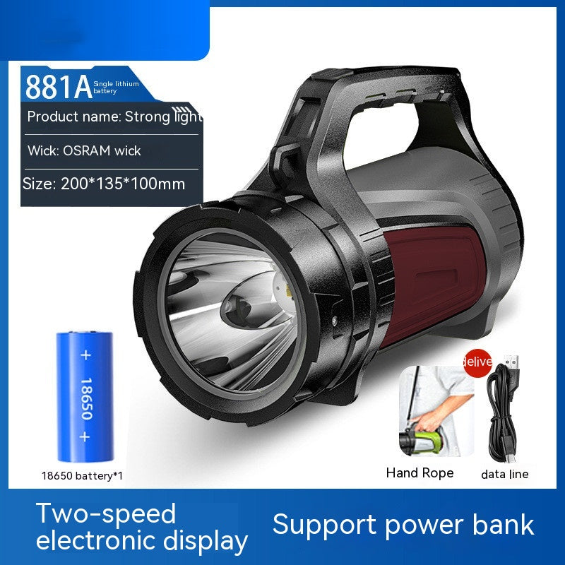 High Power LED Emergency Outdoor Searchlight Flashlight