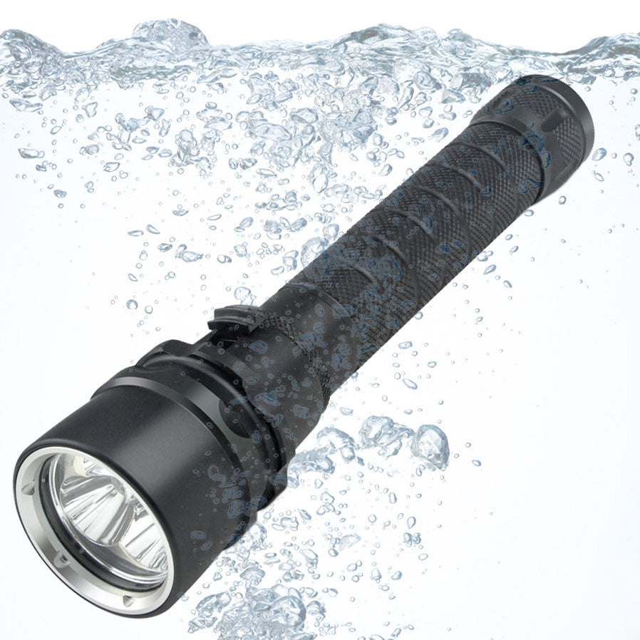 Rechargeable Aluminum Alloy Diving Flashlight