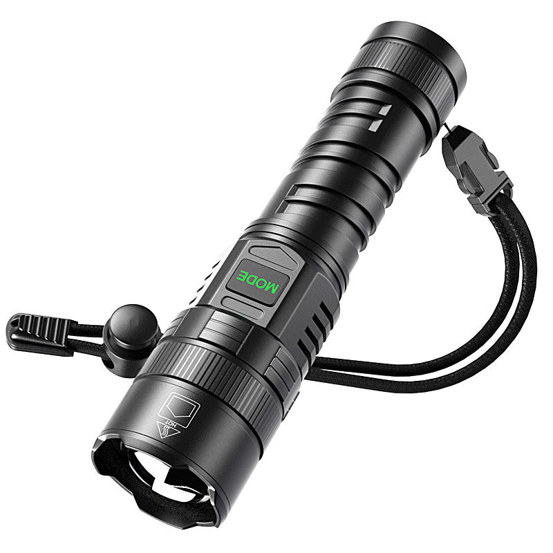 USB Rechargeable Zoom LED Camping Flashlight