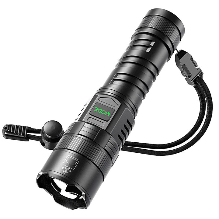 USB Rechargeable Zoom LED Camping Flashlight