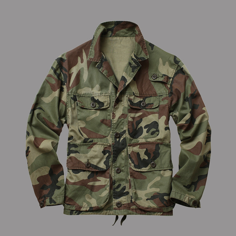 Camouflage Outdoor Jacket Military Style Lightweight Jacket