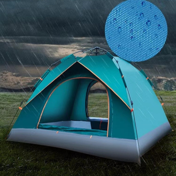 3-4 Person Double Layer Automatic Weatherproof Camping Tent