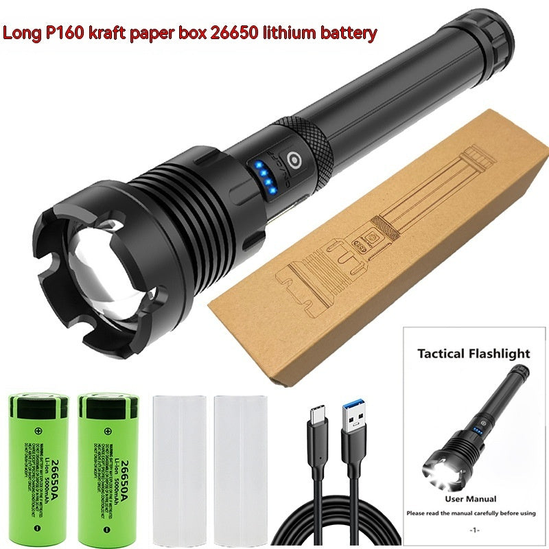 Rechargeable Strong Light Outdoor Camping Flashlight