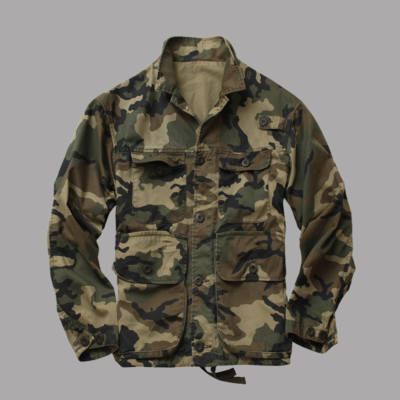 Camouflage Outdoor Jacket Military Style Lightweight Jacket