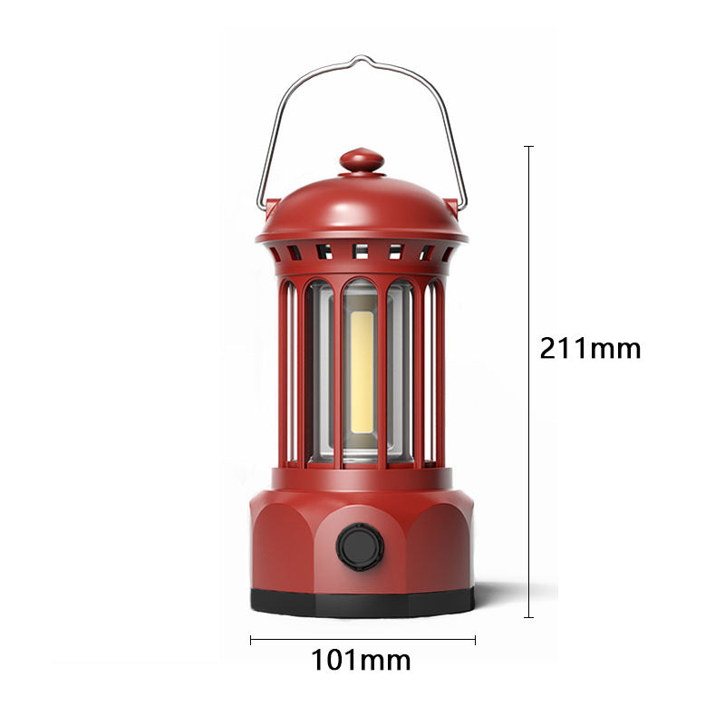 COB Portable Retro Camping Lantern Outdoor Tent Light