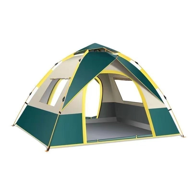 3-4 Person Double Layer Automatic Weatherproof Camping Tent
