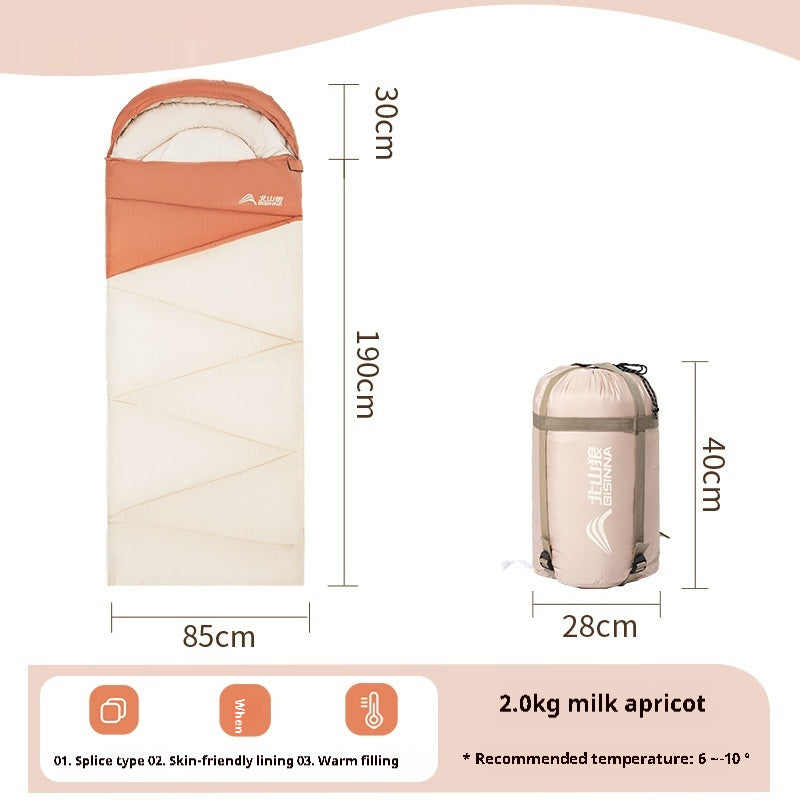 Warm Thickened Cold-Protection Outdoor Sleeping Bag