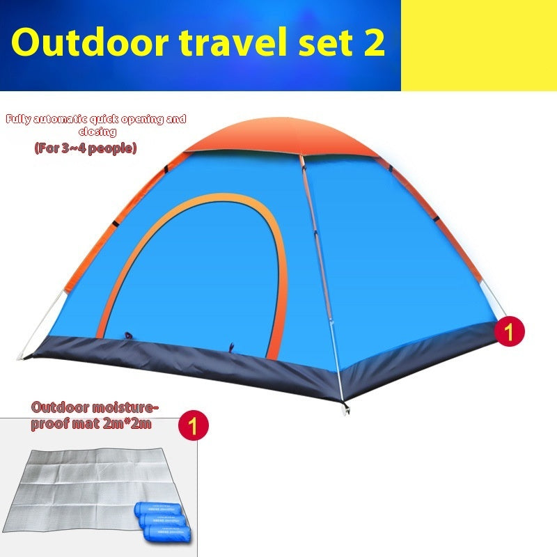 Multi-Person Automatic Double-Door Camping Tent
