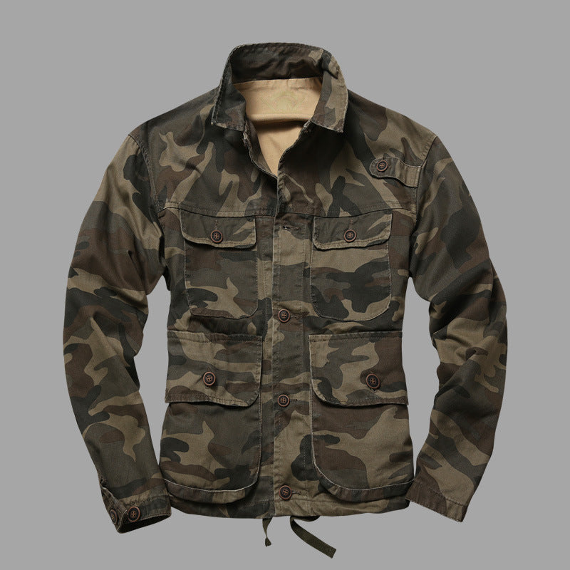 Camouflage Outdoor Jacket Military Style Lightweight Jacket