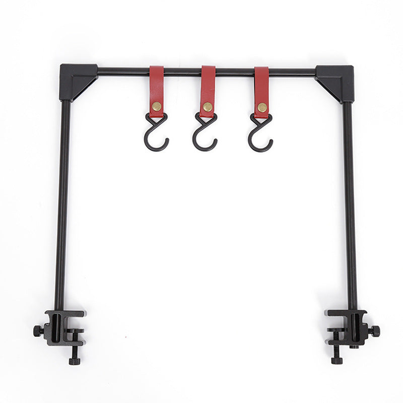 Adjustable Camping Table Clamp Storage Rack