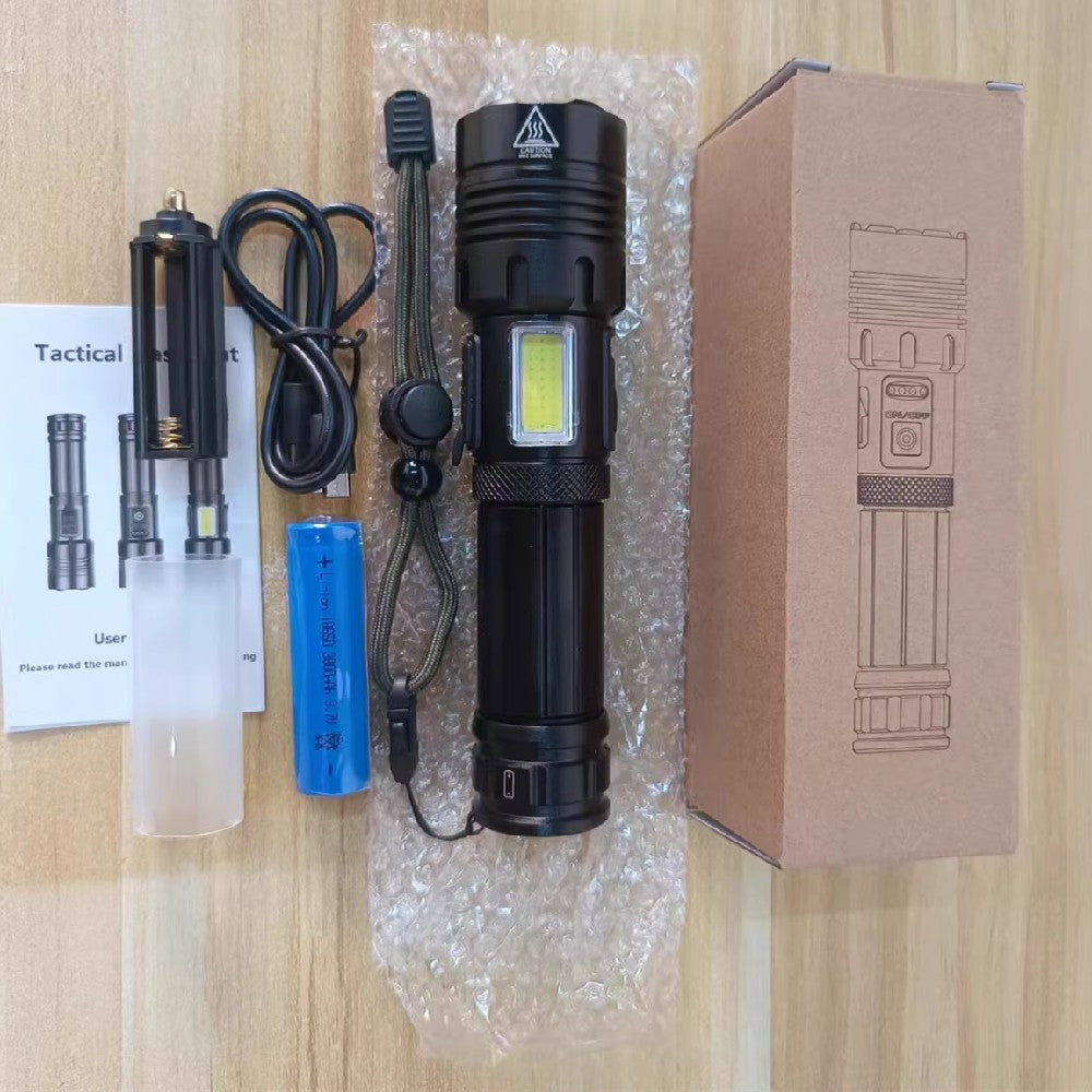 Rechargeable Strong Light Outdoor Camping Flashlight