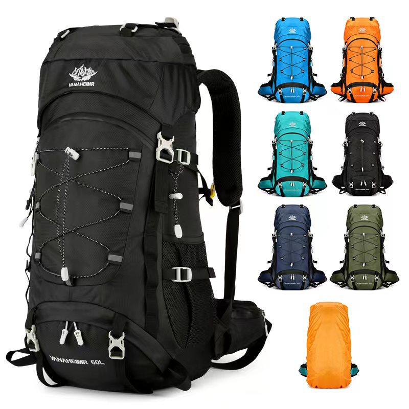60L Large Capacity Hiking Camping Backpack