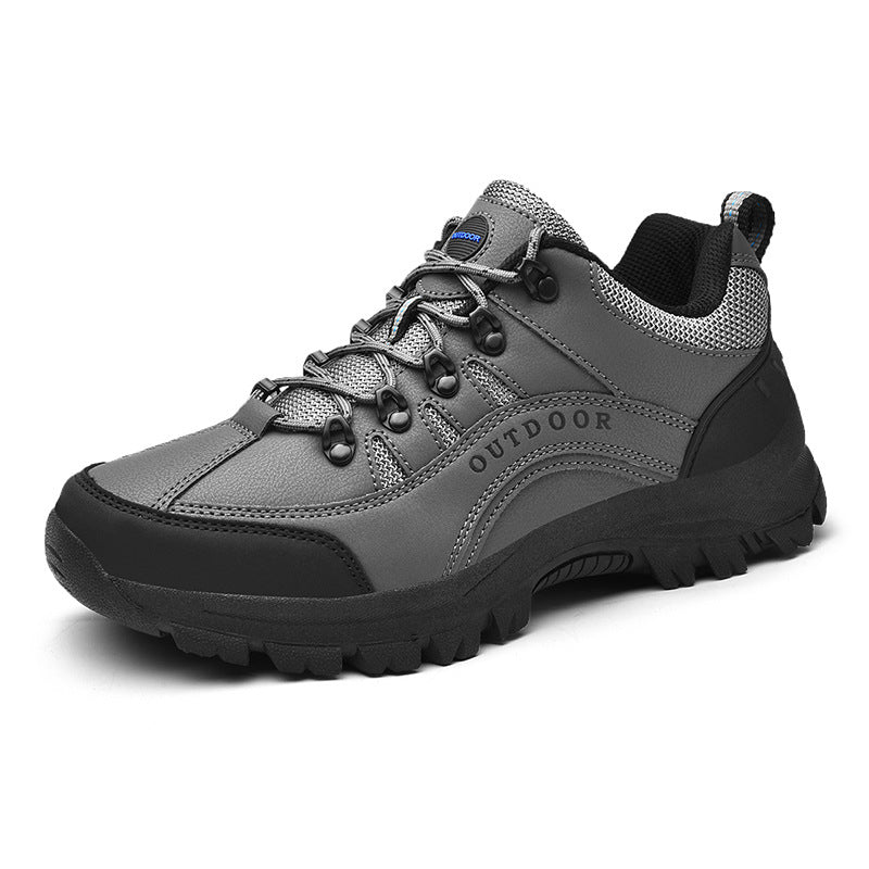 Leather Low Top Outdoor Hiking Shoes