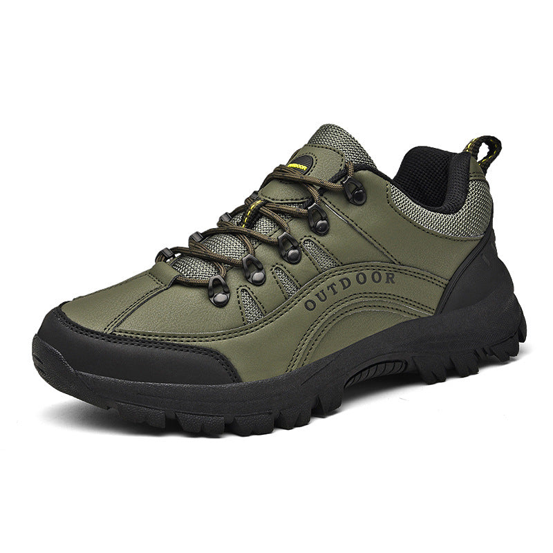 Leather Low Top Outdoor Hiking Shoes