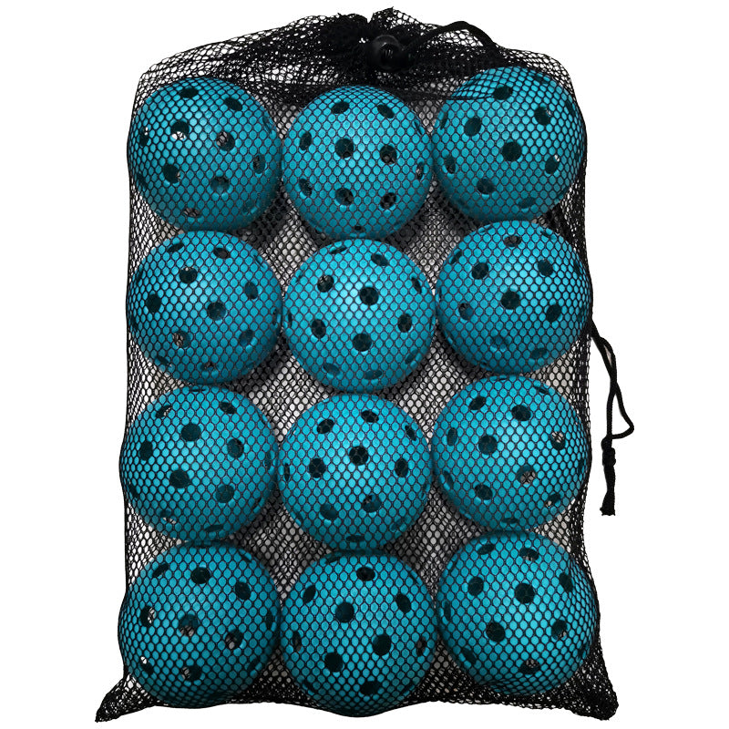 74mm 40 Hole 26g Plastic Pickleball Set 12 Pieces