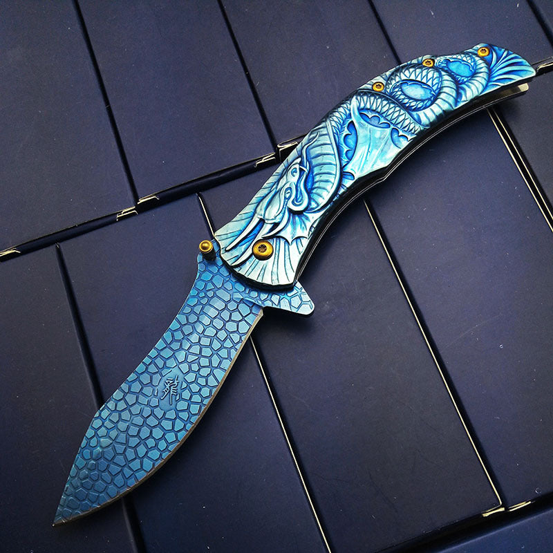 Stainless Steel Folding Camping Fruit Knife