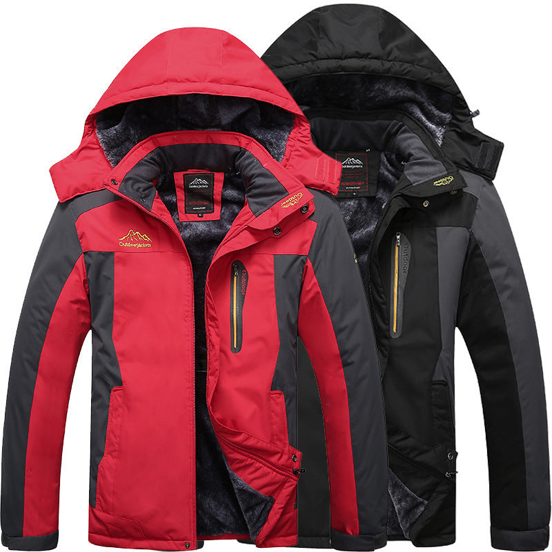 Men's Fleece-Lined Thickened Mountaineering Jacket