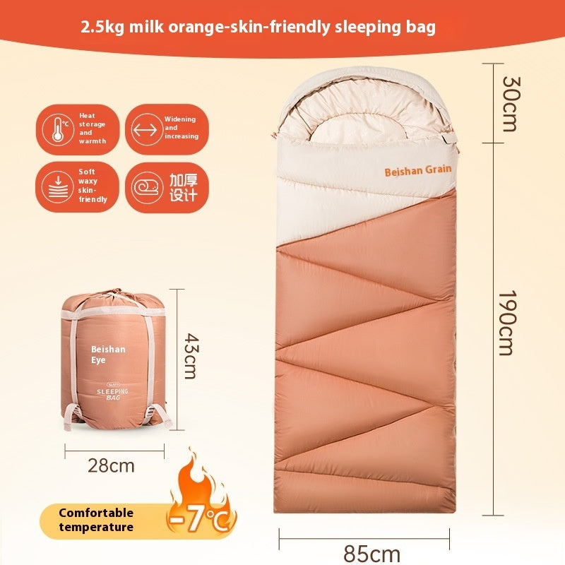 Warm Thickened Cold-Protection Outdoor Sleeping Bag