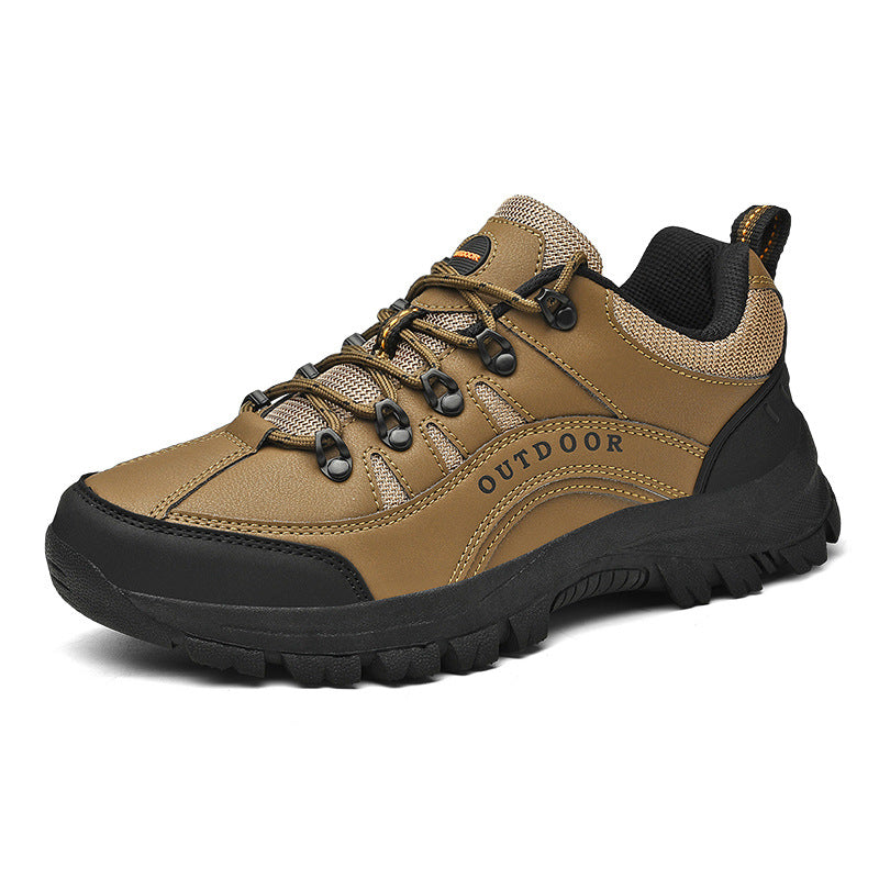 Leather Low Top Outdoor Hiking Shoes