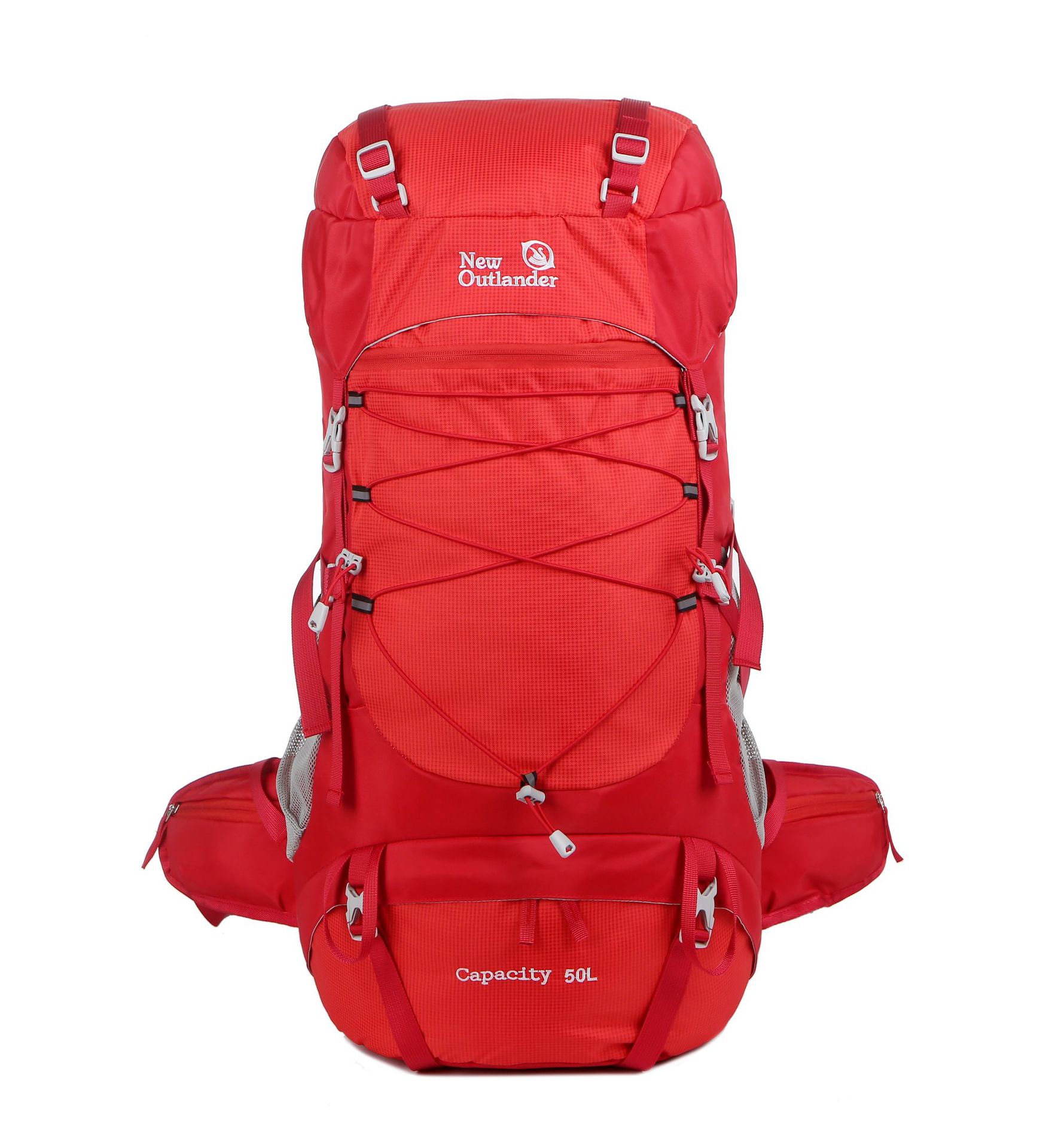 50L Large Capacity Nylon Hiking Camping Backpack