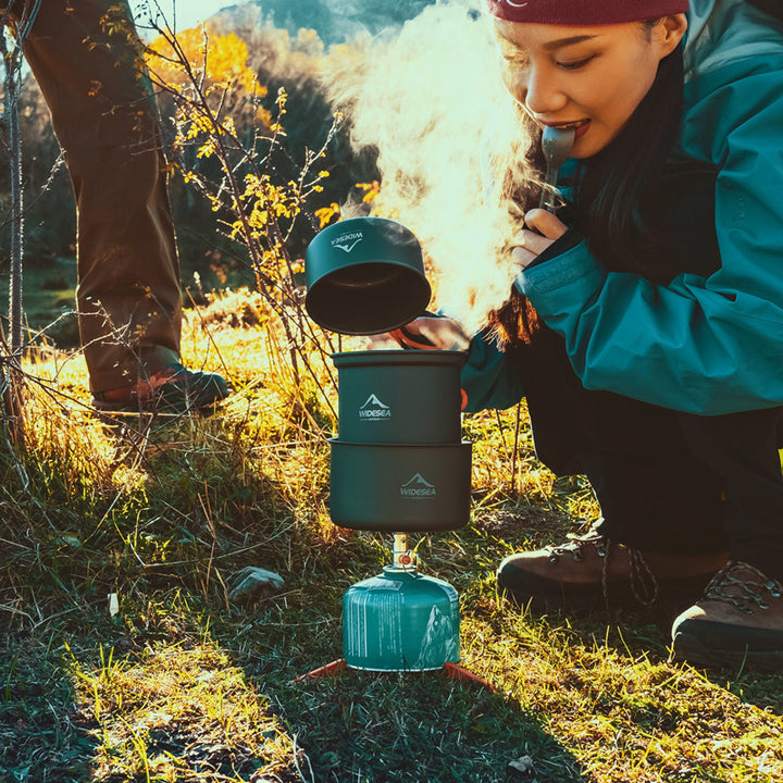Widesea Heat-Collecting Camping Cookware Set