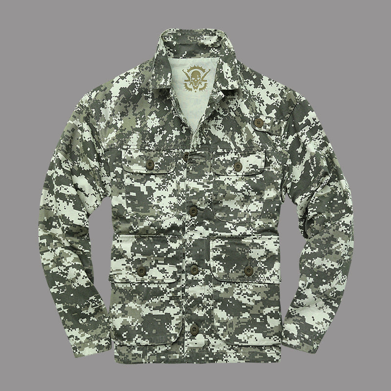 Camouflage Outdoor Jacket Military Style Lightweight Jacket