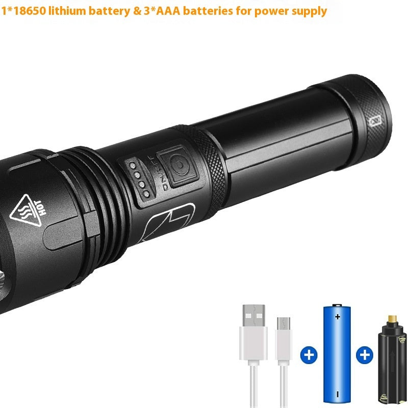 Rechargeable Focus LED Outdoor Flashlight