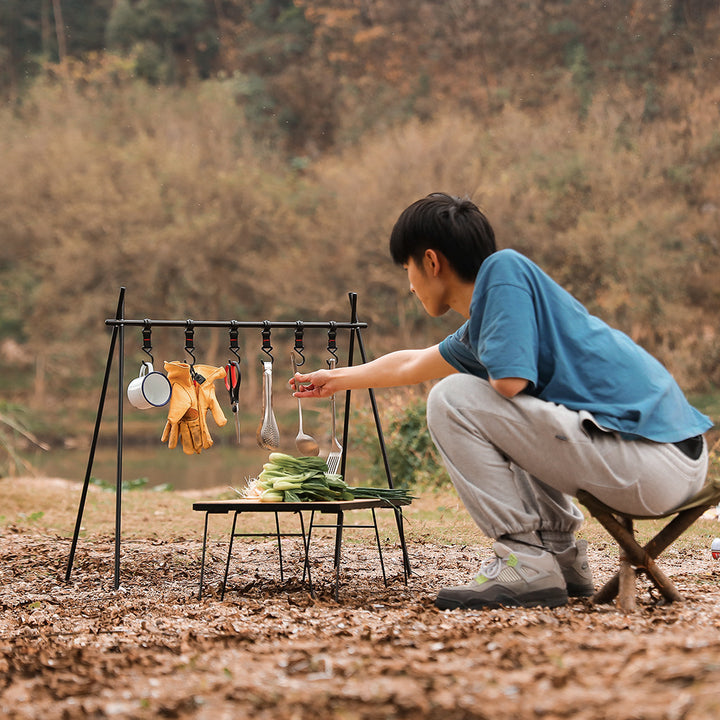 Foldable Aluminum Camping Clothes Drying Rack