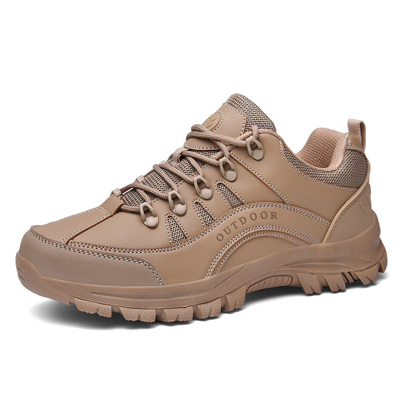 Leather Low Top Outdoor Hiking Shoes