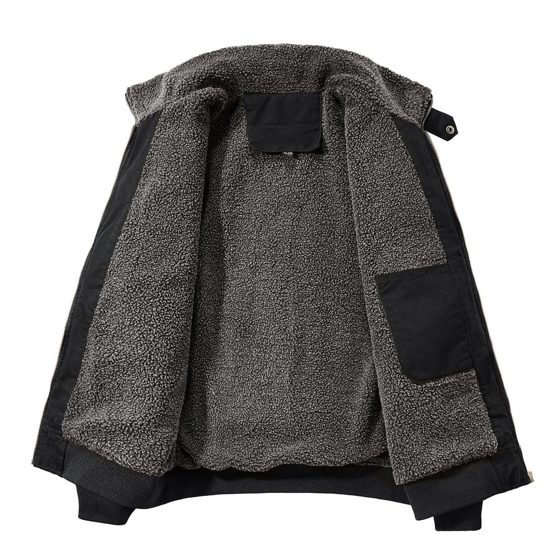 Men’s Winter Fleece-Lined Thickened Cotton Coat