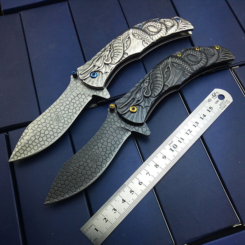 Stainless Steel Folding Camping Fruit Knife