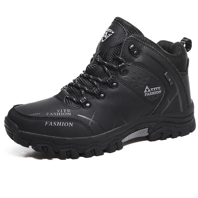 High Top Velvet Lined Outdoor Hiking Shoes