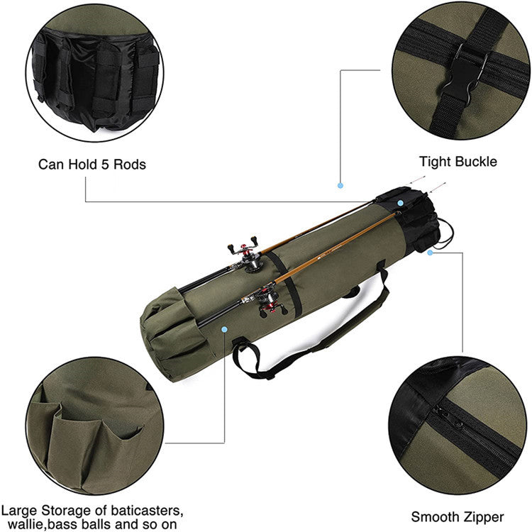 Multifunctional Fishing Rod Storage Bag Outdoor Fishing Gear
