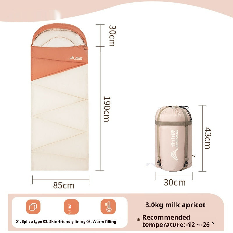 Warm Thickened Cold-Protection Outdoor Sleeping Bag