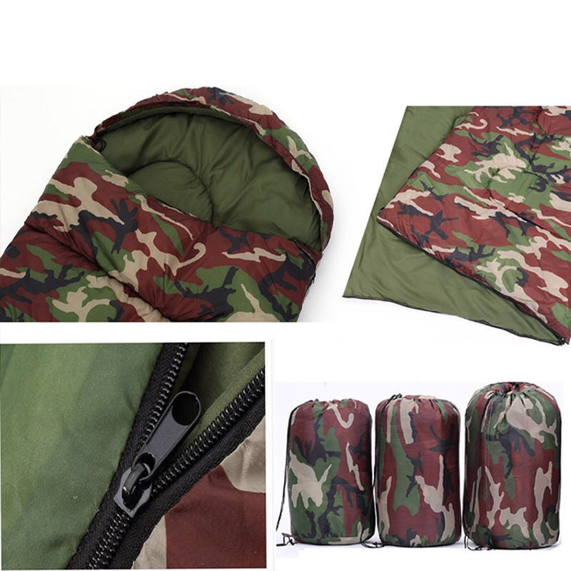 Camping Emergency Camouflage Sleeping Bag Lightweight Survival Gear