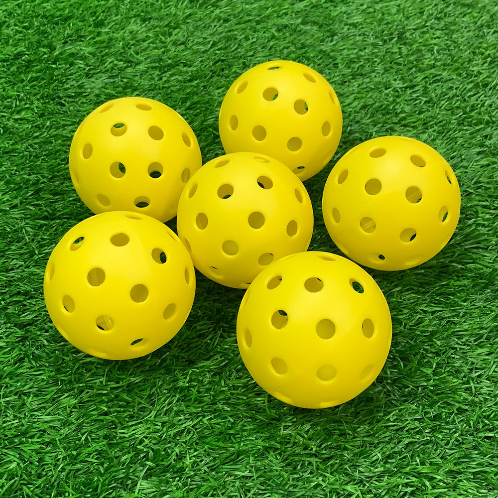 74mm 40 Hole 26g Plastic Pickleball Set 12 Pieces