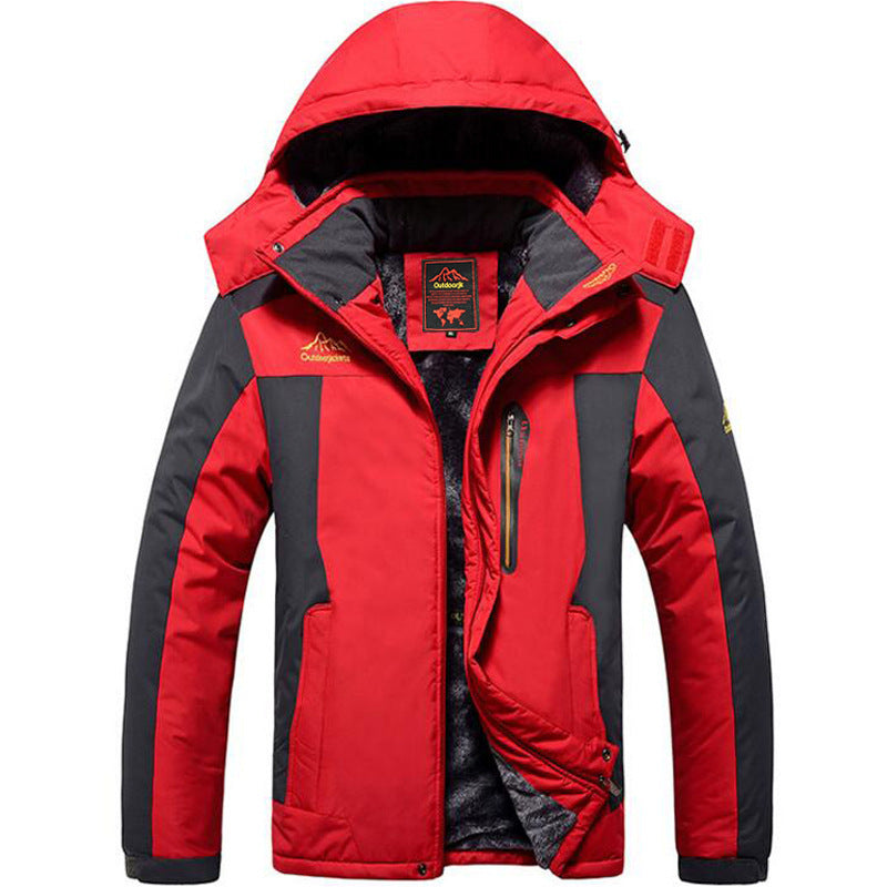 Men's Fleece-Lined Thickened Mountaineering Jacket