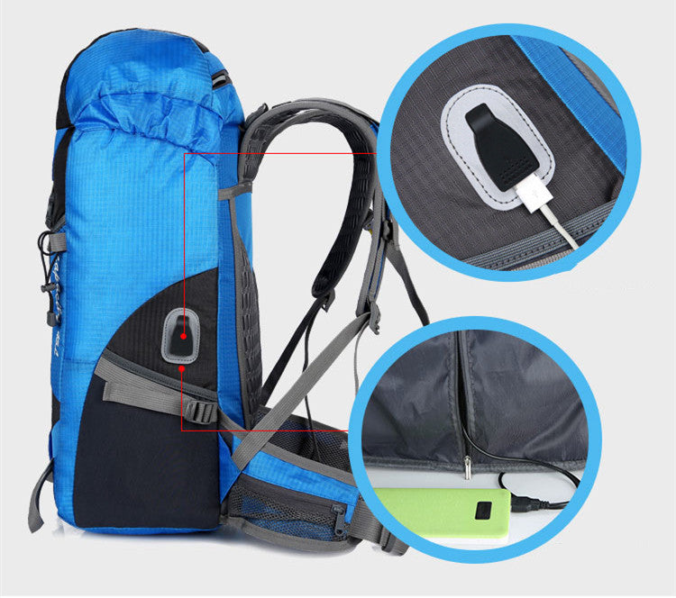 USB Charging Outdoor Travel Mountaineering Backpack