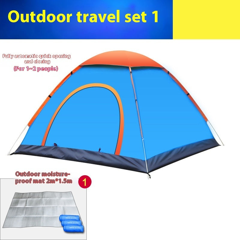 Multi-Person Automatic Double-Door Camping Tent