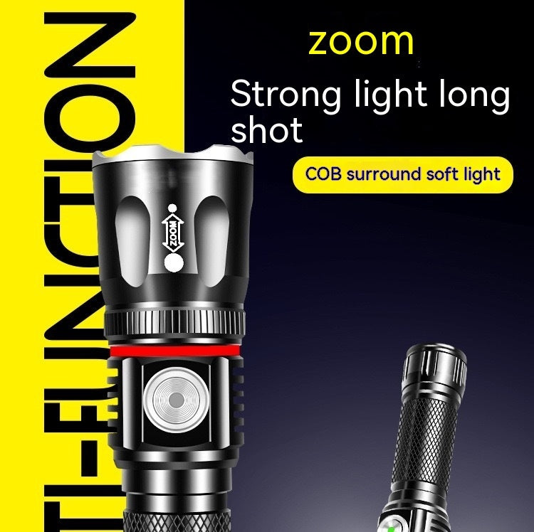 T6 Telescopic Multifunctional LED Camping Flashlight